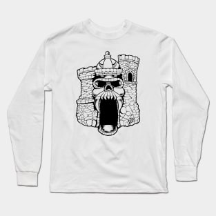 Broskull Logo V.2 Clear Retro Design Hidden Name Long Sleeve T-Shirt